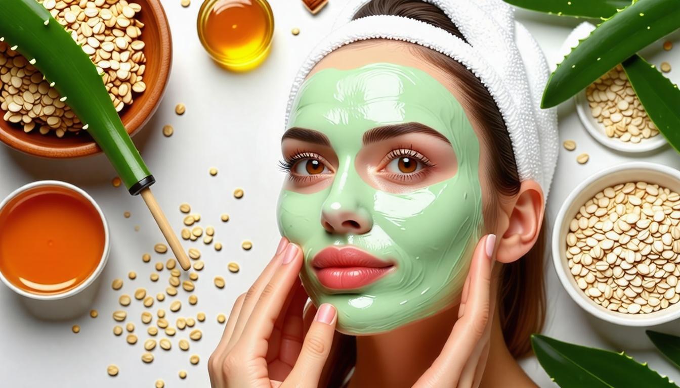 Bruk av Aloe Vera i ansiktsmasker for hudfornyelse