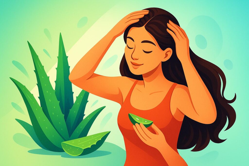 Slik Renser Du Hodebunnen Med Aloe Vera