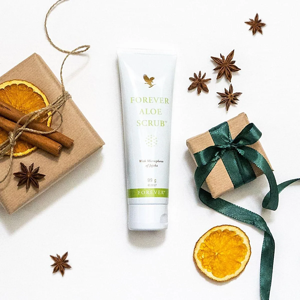 Forever Aloe Scrub med jojoba-partikler
